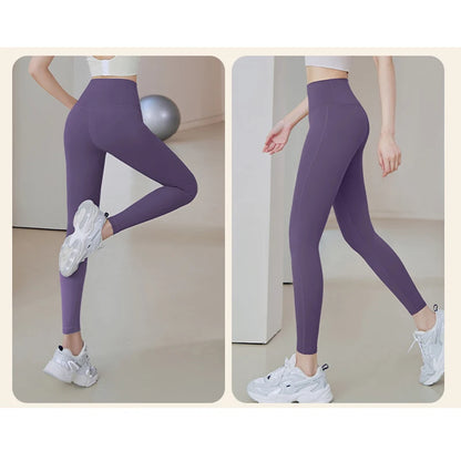 Ribbed Yoga Pants High Waisted Gym_Eggings Sport Women Fitness Seamlessfemale Legging Tummy Control Runningtraining Tights