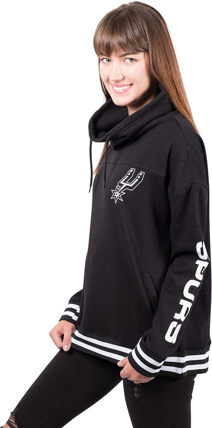 Women'S NBA Official Fleece Hoodie Pullover Sweatshirt Funnel Neck