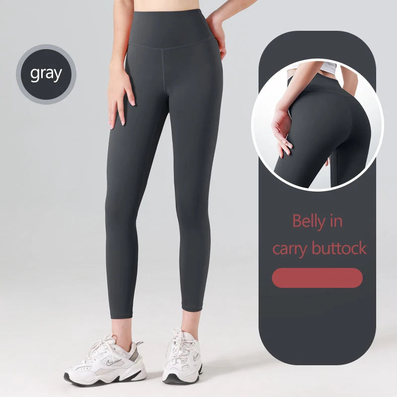 Ribbed Yoga Pants High Waisted Gym_Eggings Sport Women Fitness Seamlessfemale Legging Tummy Control Runningtraining Tights