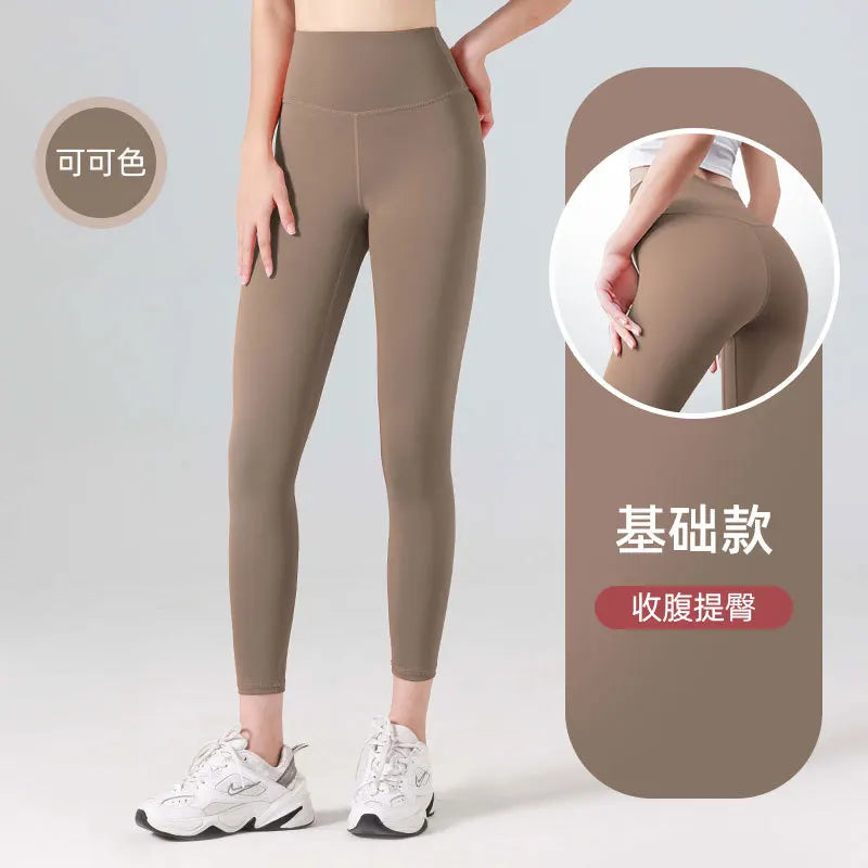 Ribbed Yoga Pants High Waisted Gym_Eggings Sport Women Fitness Seamlessfemale Legging Tummy Control Runningtraining Tights