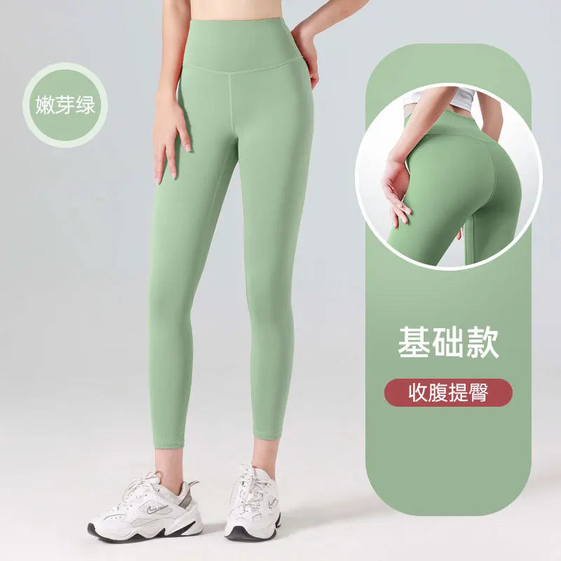 Ribbed Yoga Pants High Waisted Gym_Eggings Sport Women Fitness Seamlessfemale Legging Tummy Control Runningtraining Tights