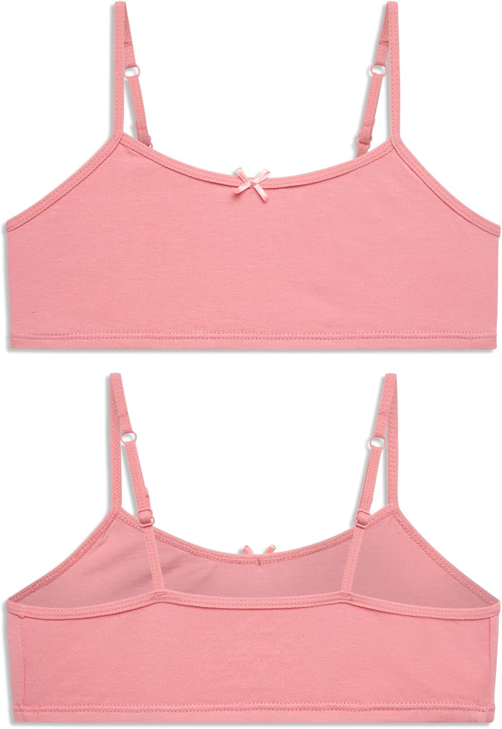 Girls Training Bras - 10 Pack Soft Cotton Cami Training Bras for Girls, Tag Free Comfortable Everyday Girls Bras