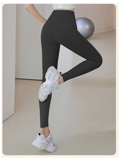Ribbed Yoga Pants High Waisted Gym_Eggings Sport Women Fitness Seamlessfemale Legging Tummy Control Runningtraining Tights