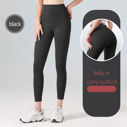 Ribbed Yoga Pants High Waisted Gym_Eggings Sport Women Fitness Seamlessfemale Legging Tummy Control Runningtraining Tights